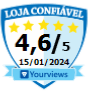 Loja Confiável 4.6/5 — Trusted store rating